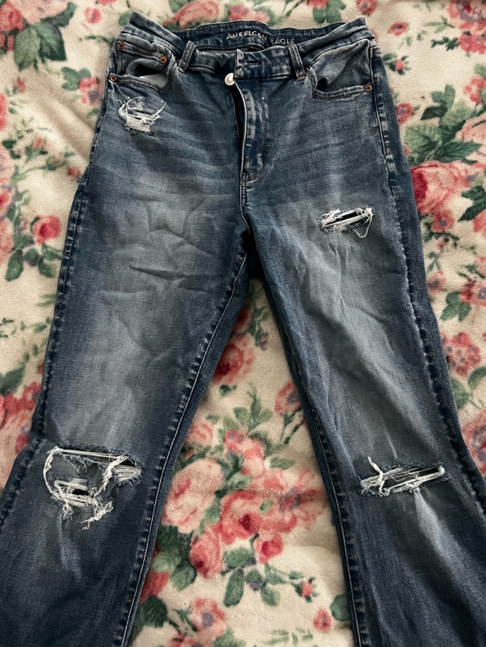 American Eagle curve super flare jeans